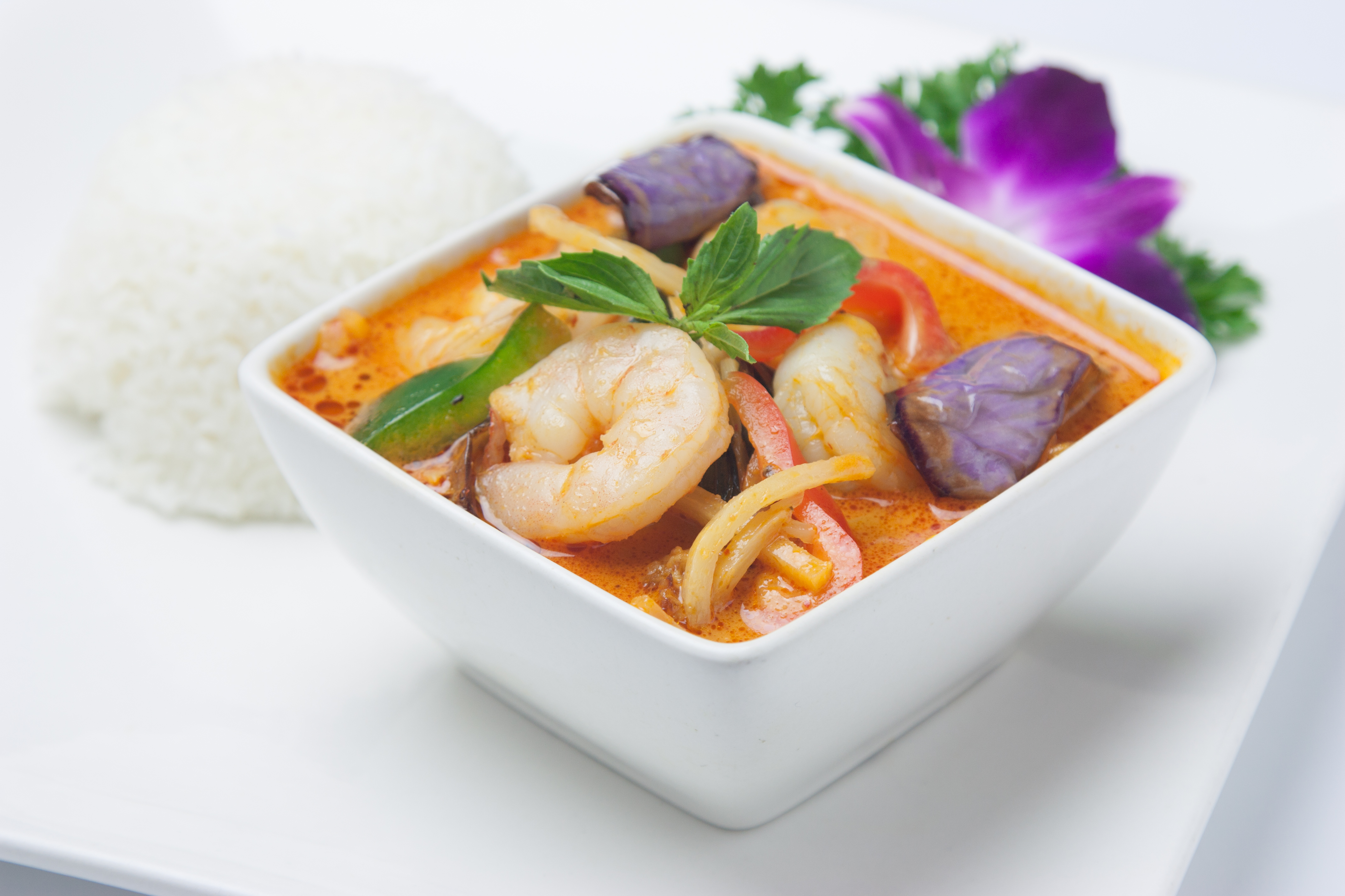 Order Red Curry food online from Basil Thai Bistro store, San Diego on bringmethat.com