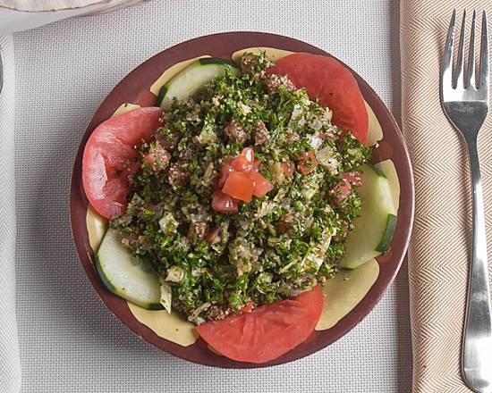 Order Tabouli Salad food online from Aroma Mediterranean Cuisine store, King of Prussia on bringmethat.com
