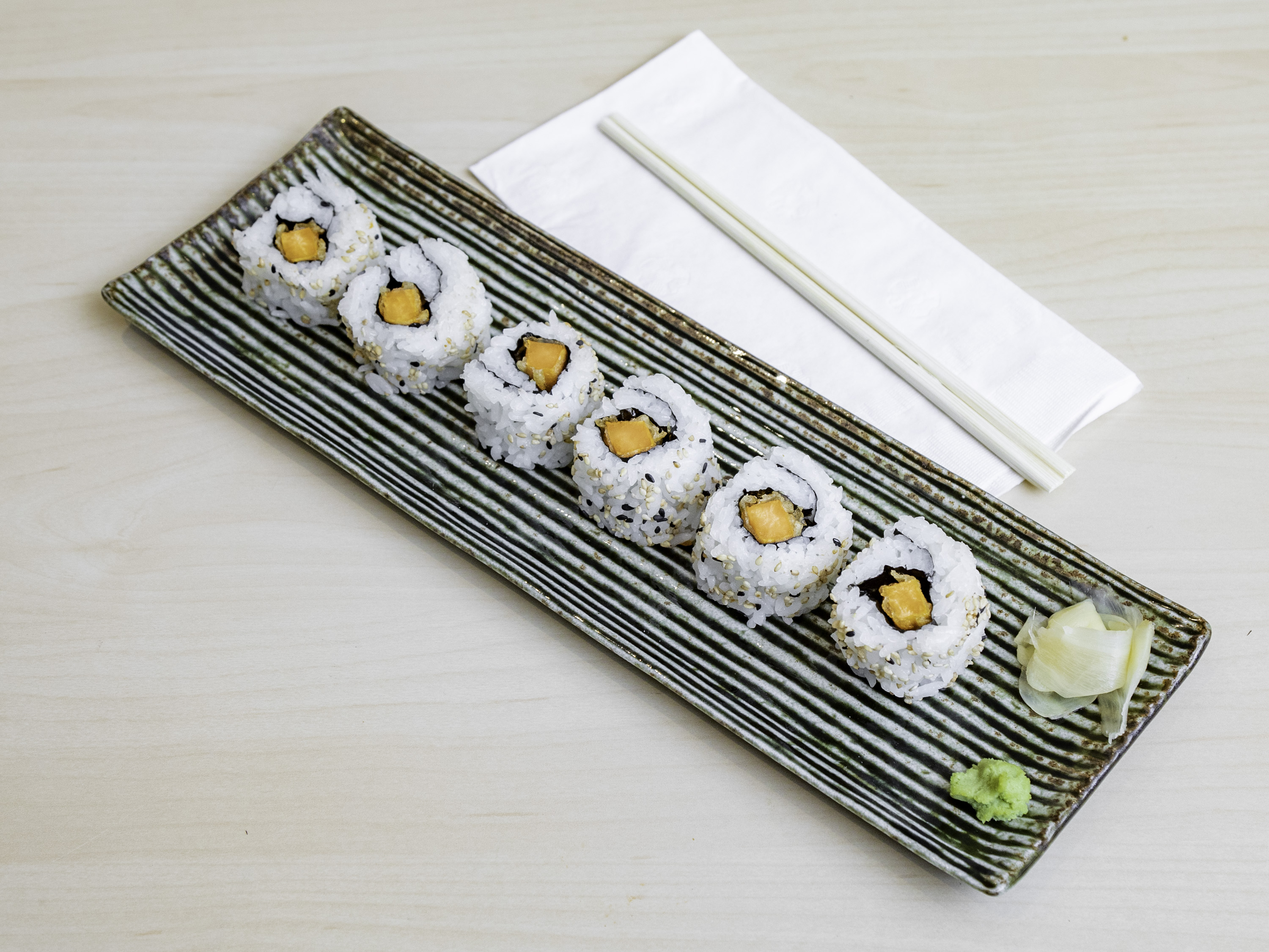 Order Sweet Potato Roll food online from Shiroi Sushi store, Glenview on bringmethat.com