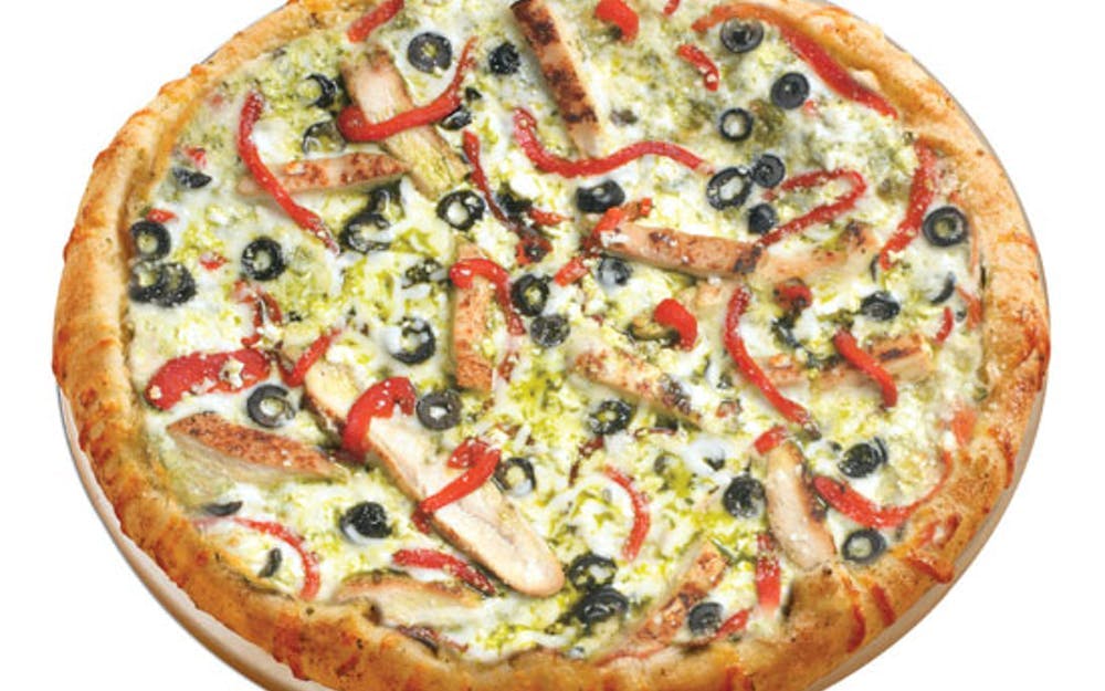 Order Chicken Pesto Pizza - Small 10" food online from Vocelli Pizza store, Ellicott City on bringmethat.com