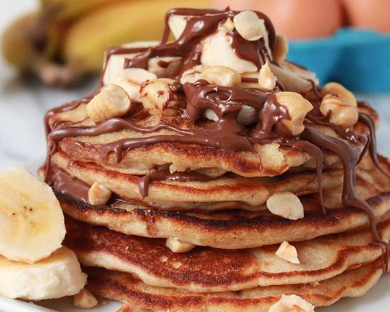 Order Nutella Banana Pancakes (5 Stack) food online from Pancake Heaven store, Chicago on bringmethat.com