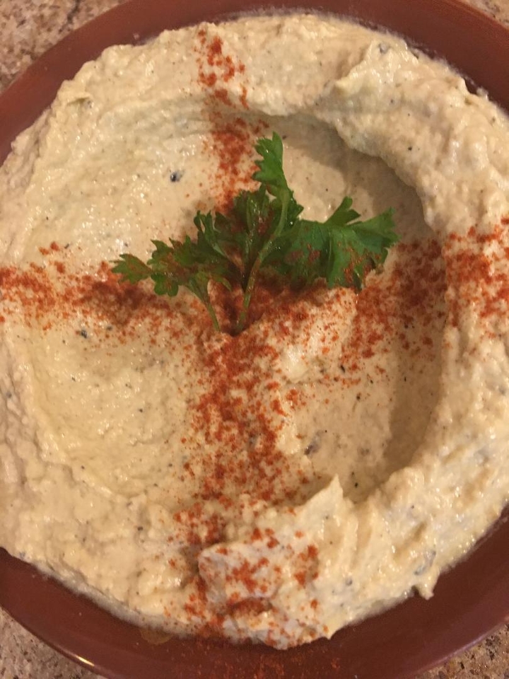 Order Sm Baba Ghanoush food online from La Fresh Mediterranean Grill store, Plymouth on bringmethat.com