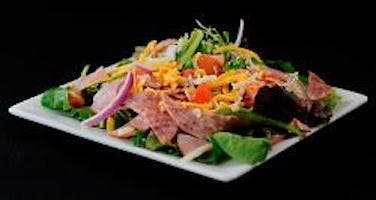 Order Chop Salad - Half food online from Garlic Jim's Pizza Hausman Rd store, San Antonio on bringmethat.com