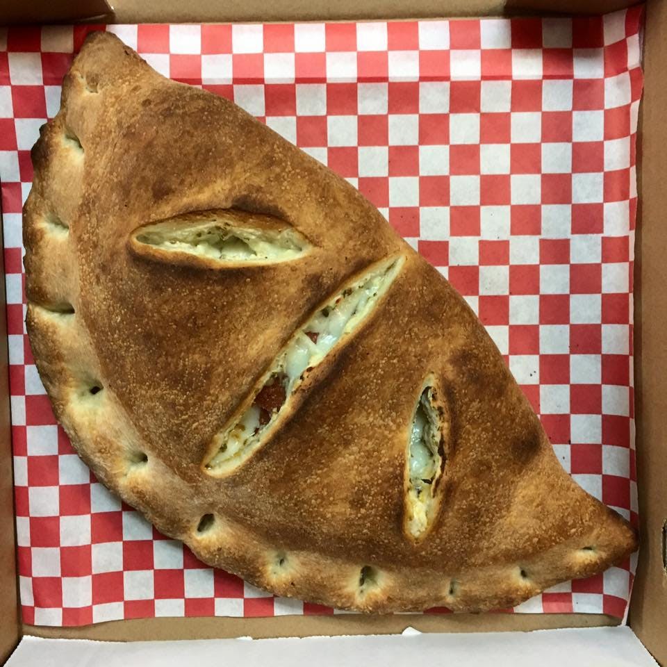 Order Calzone with One Topping - 12'' food online from Rosaria Pizza store, San Diego on bringmethat.com