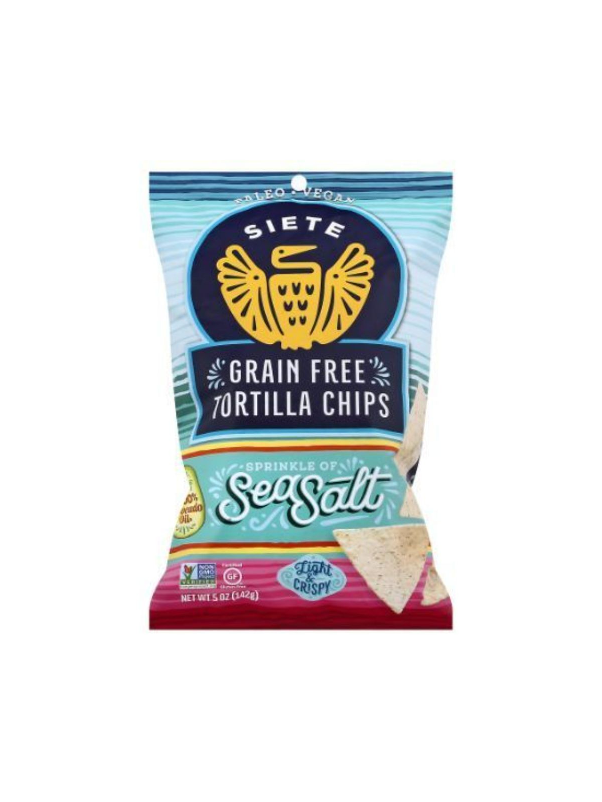 Order Siete Sea Salt Tortilla Chips (5 oz) food online from Stock-Up Mart store, Marietta on bringmethat.com