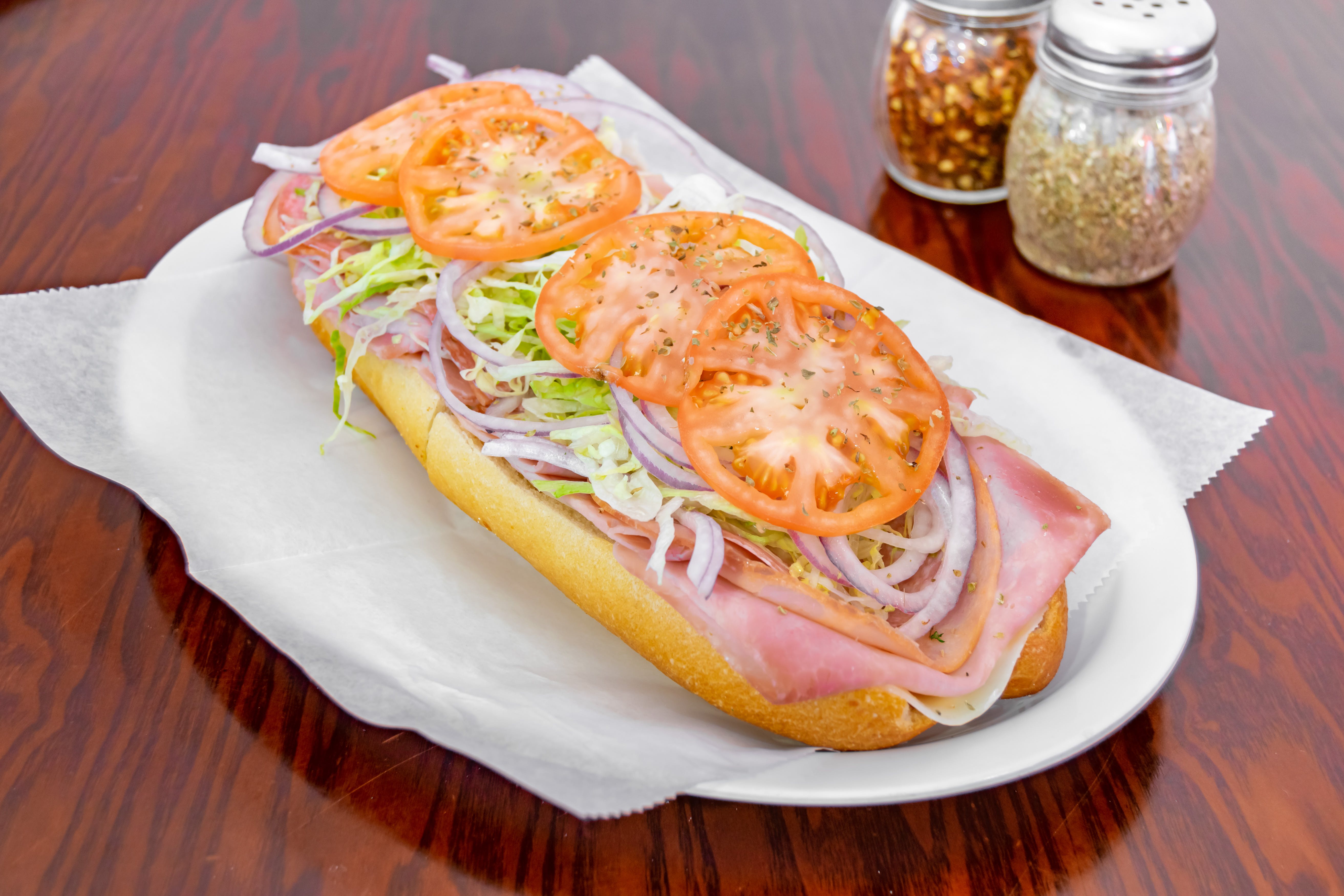 Order Italian Hoagie - 12'' food online from Giovannis Pizzeria store, Levittown on bringmethat.com