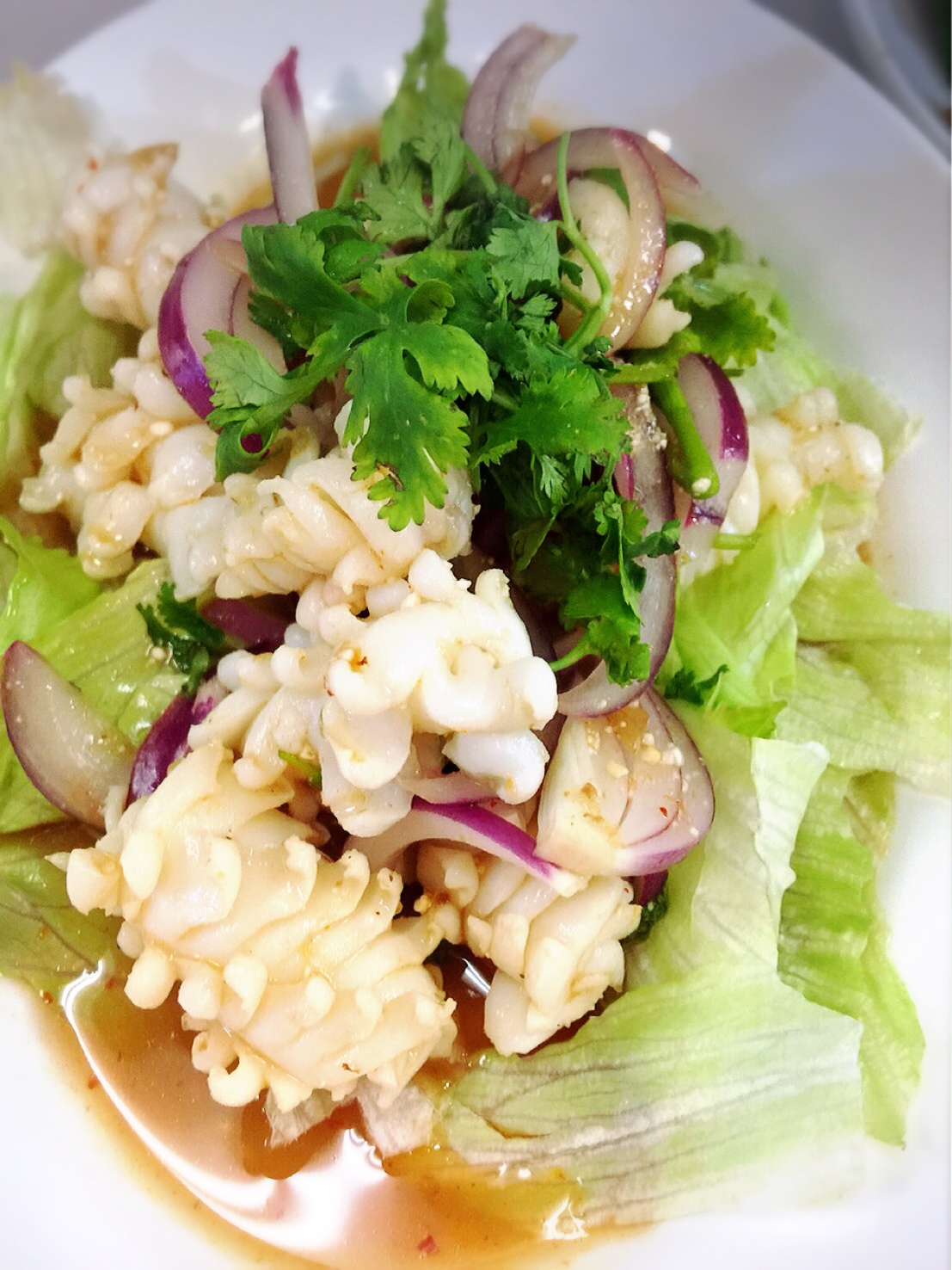 Order Spicy Squid Salad food online from Thai Lemongrass store, Alexandria on bringmethat.com