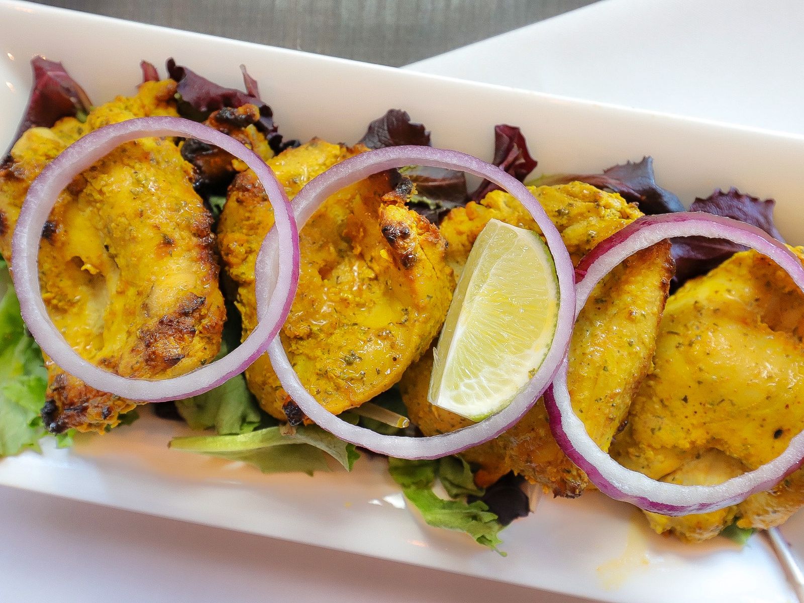 Order Achari Chicken Kebab food online from Mirchi Indian Kitchen store, Foster City on bringmethat.com