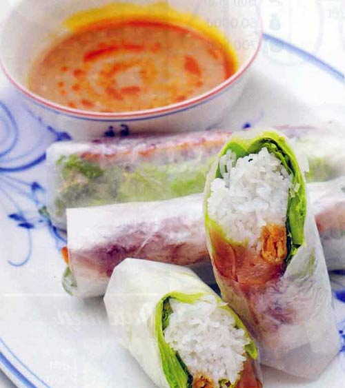 Order Grilled Chicken Fresh Roll (2 ROLLS) food online from Hello Vietnam Pho&Roll store, Scottsdale on bringmethat.com