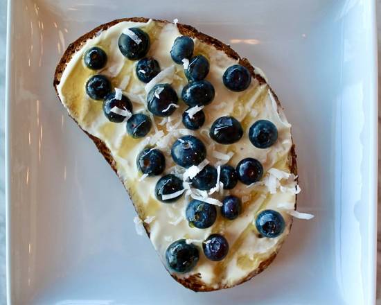 Order Blueberries & Cream Toast food online from Founders Coffee store, Las Vegas on bringmethat.com