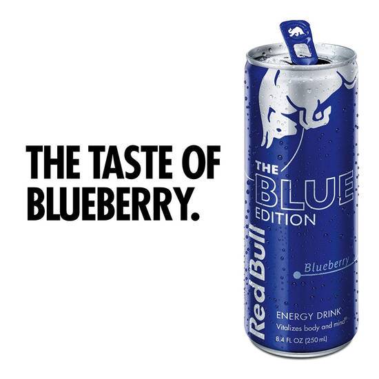Order Red Bull Blueberry, 8.4oz mixer food online from Mimi Liquor store, Joliet on bringmethat.com
