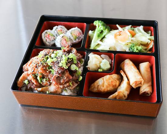 Order Chicken and Beef Bento food online from Quickway Japanese Hibachi store, Fredericksburg on bringmethat.com