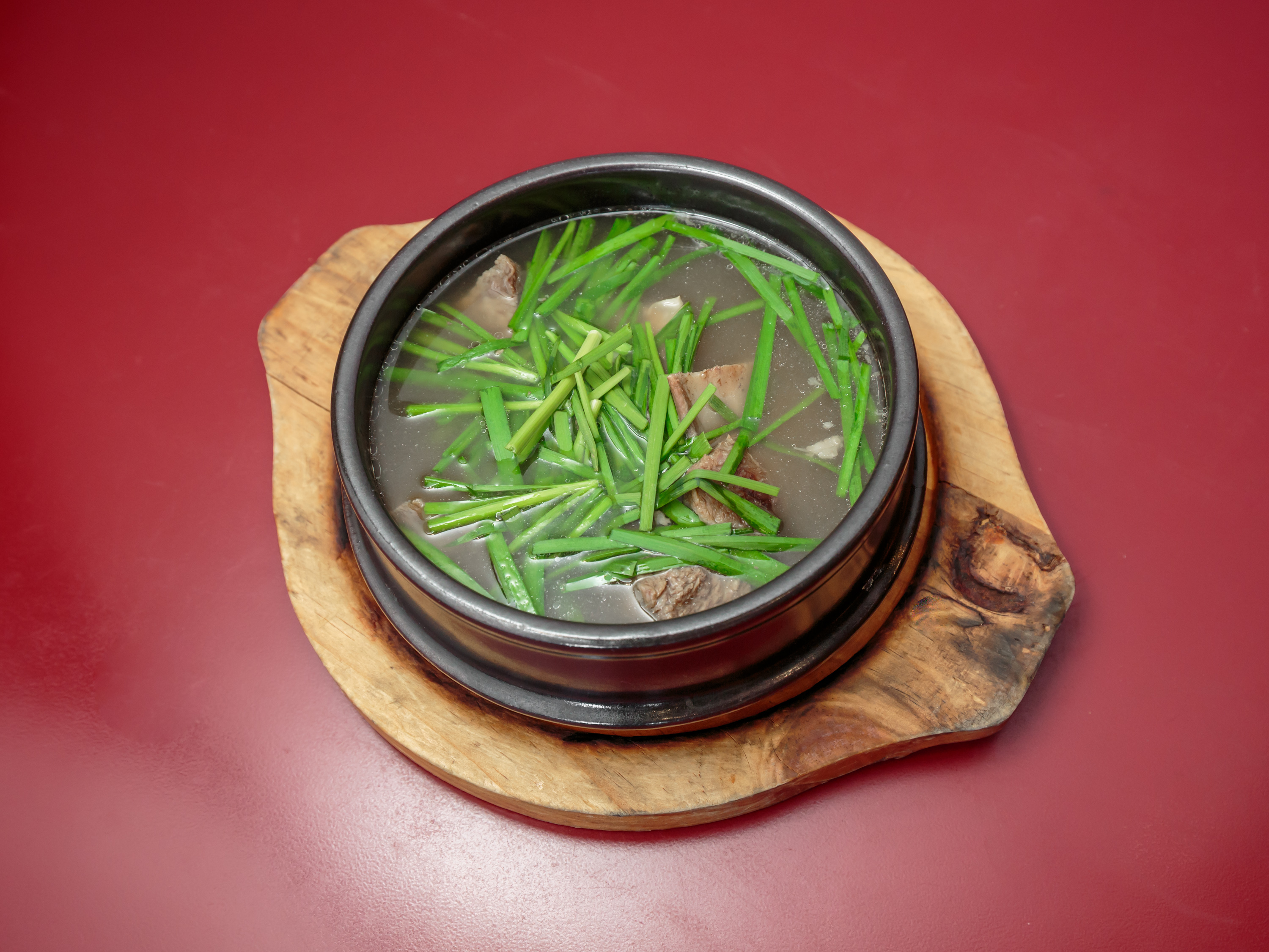 Order S2. Beef Short Rib Soup with Chives food online from One Korean Restaurant store, Beaverton on bringmethat.com