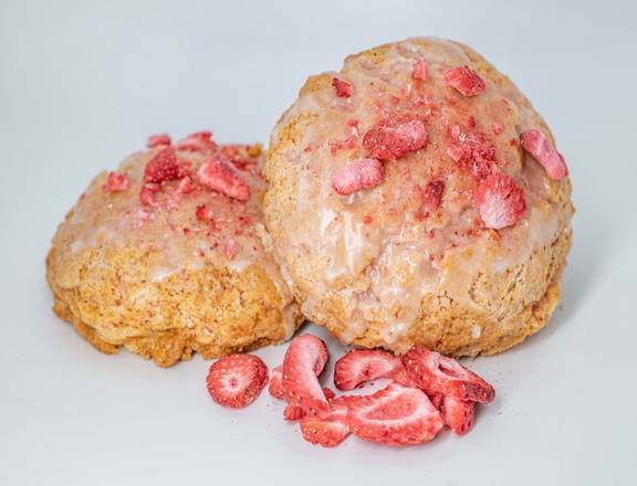 Order Muffins & Scones|Strawberry White Chocolate Scone food online from The Coffee Bean & Tea Leaf store, Las Vegas on bringmethat.com