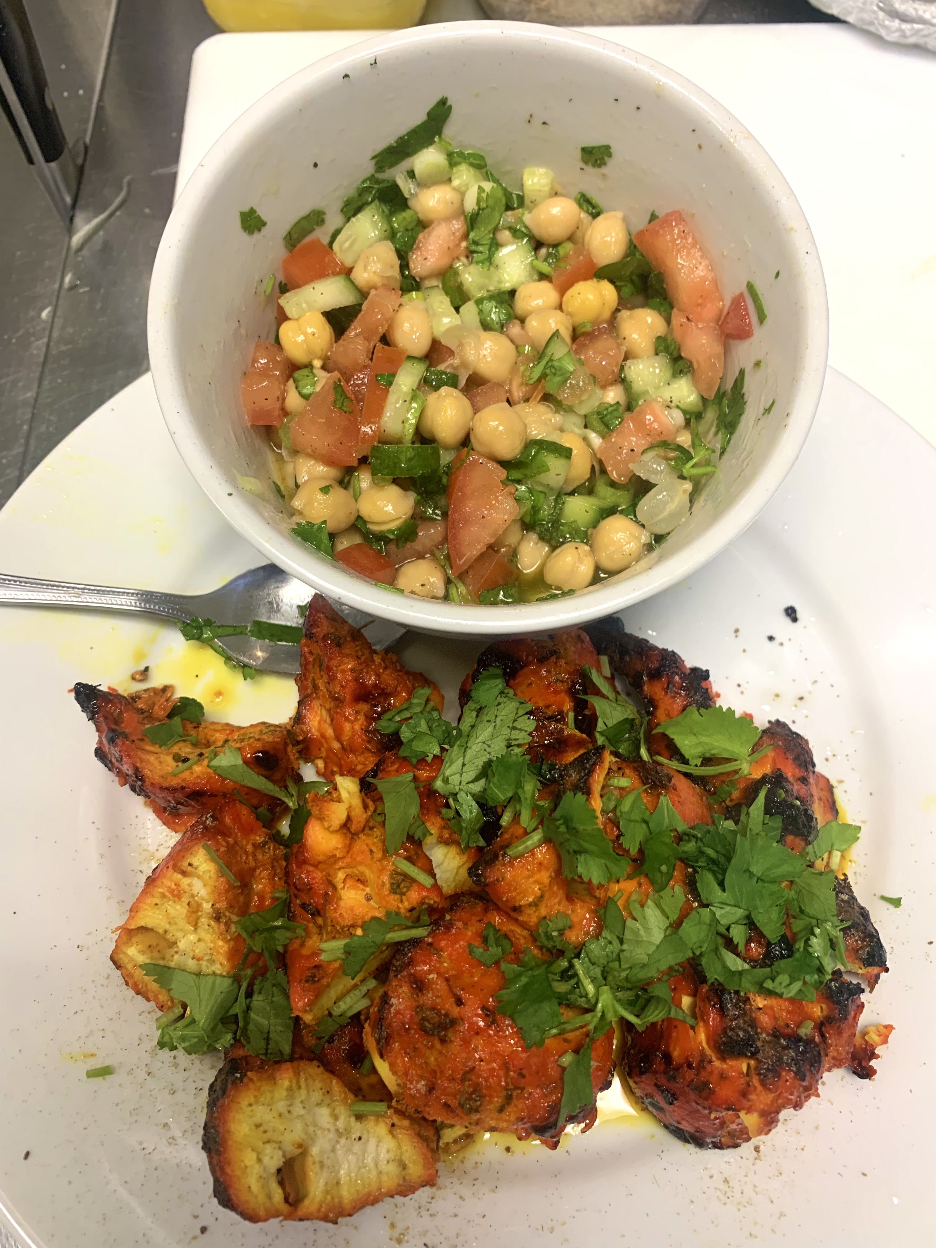Order Chana Chaat Punjabi chicken food online from Tasty Bowl store, Mission Viejo on bringmethat.com