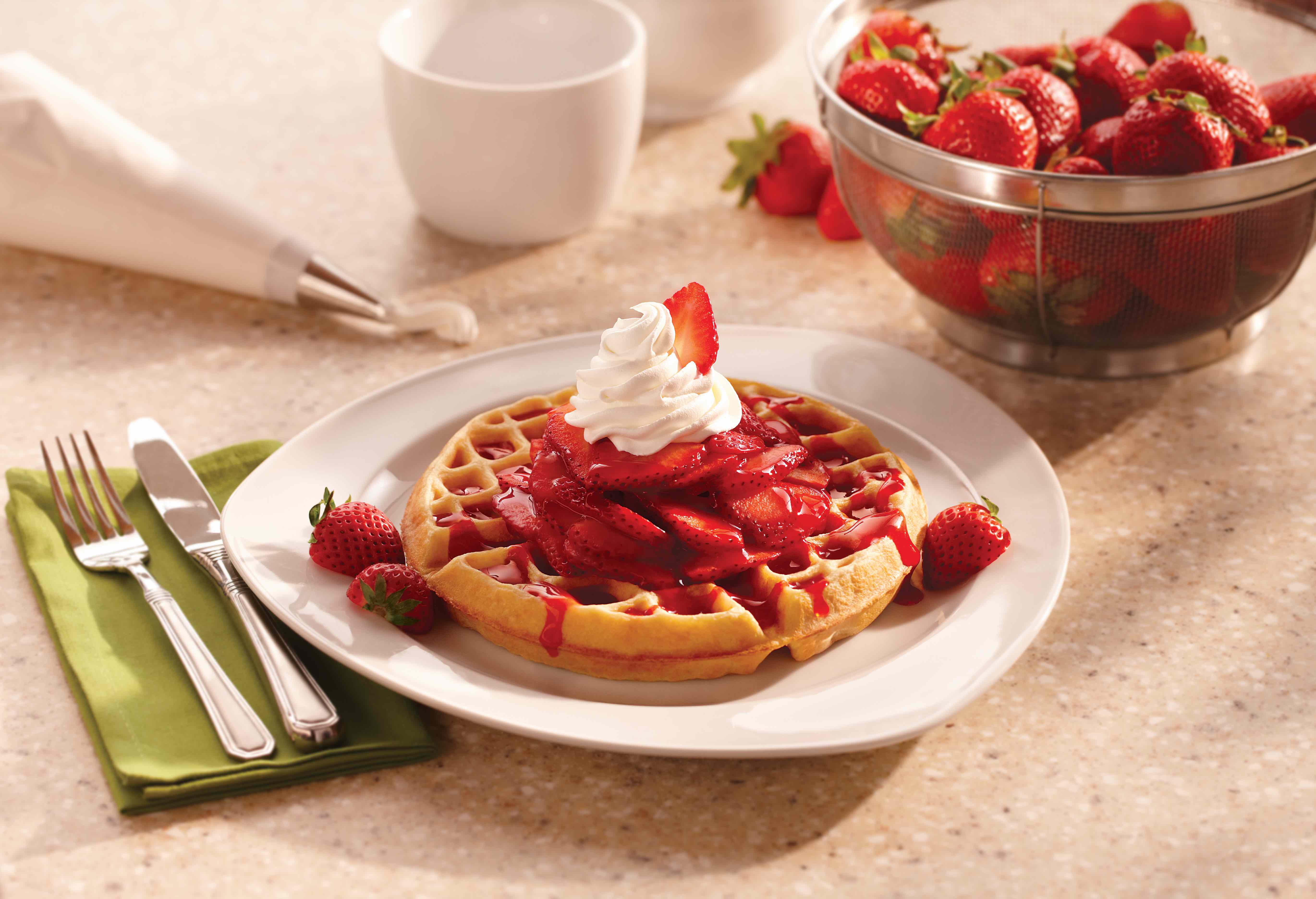 Order Strawberry Waffle food online from Big Boy Restaurants store, Livonia on bringmethat.com