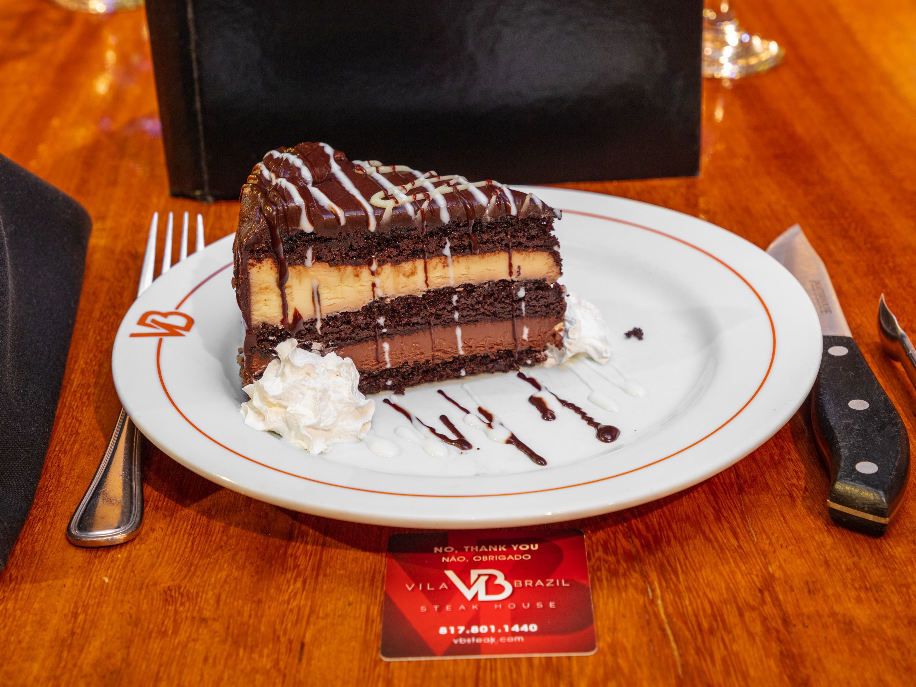 Order Chocolate Mouse Cake food online from Vb Steakhouse store, Arlington on bringmethat.com