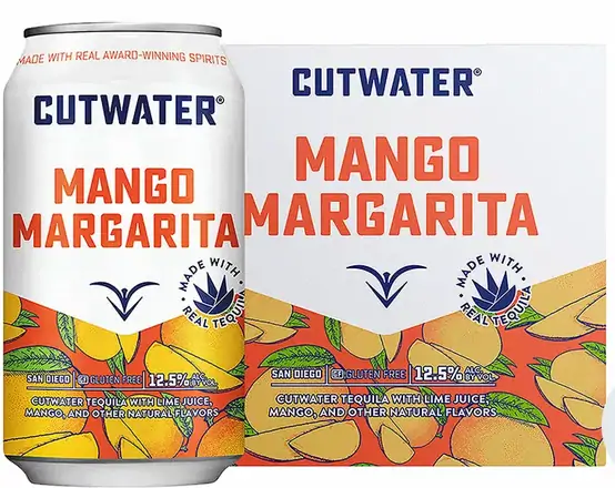 Order Cutwater Mango Margarita 13 % abv 4pk-12oz Cans food online from Sousa Wines & Liquors store, Mountain View on bringmethat.com