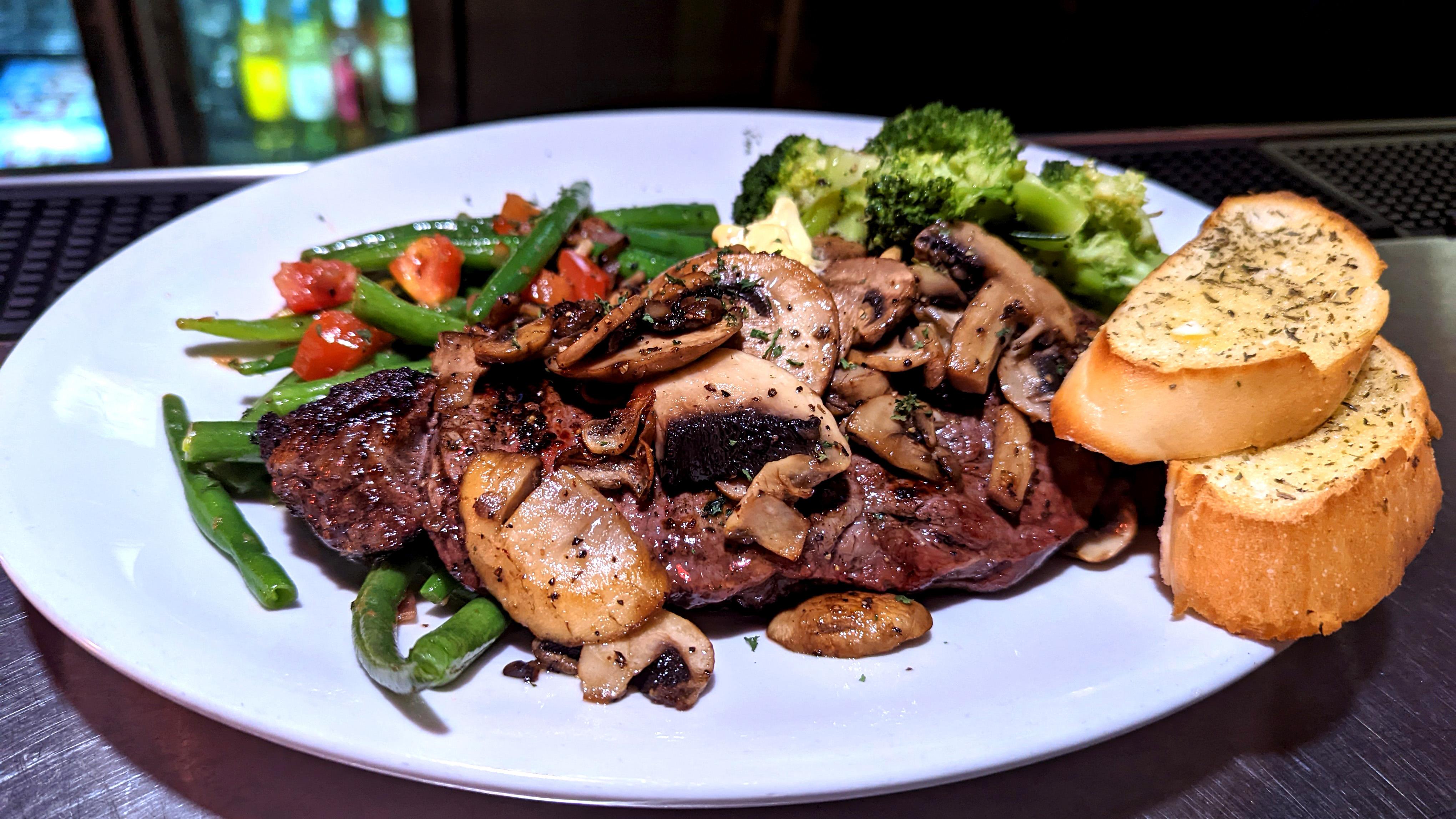 Order Ribeye food online from Hillcrest Restaurant And Taphouse store, Antioch on bringmethat.com