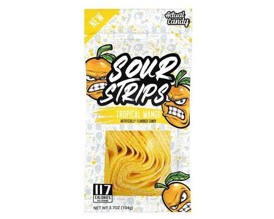 Order Sour Strips Tropical Mango (3.7 oz) food online from Urban Value Corner Store store, Dallas on bringmethat.com