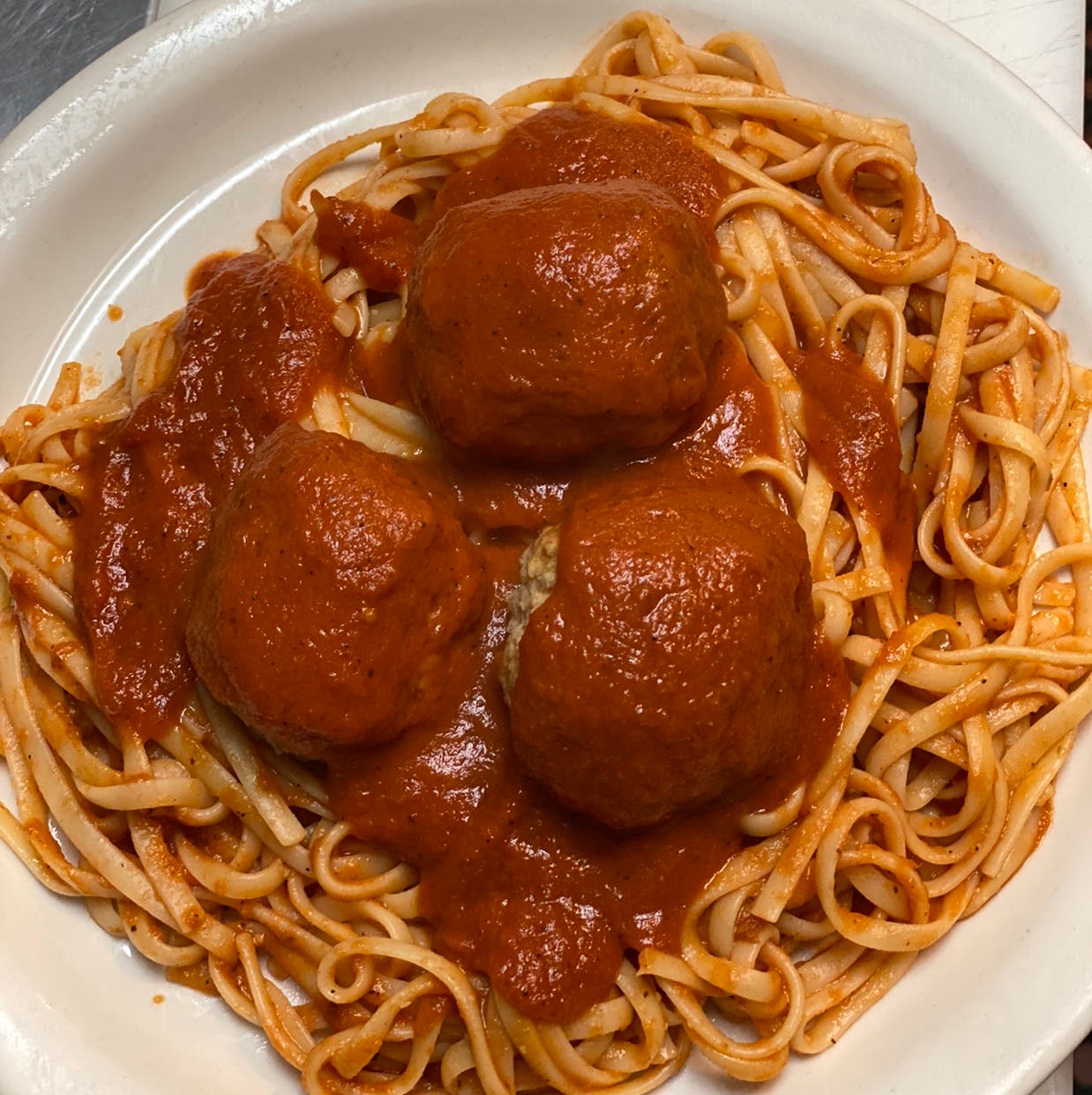 Order Pasta with Meatballs - Pasta food online from Michelangelo's Pizza store, East Brunswick on bringmethat.com