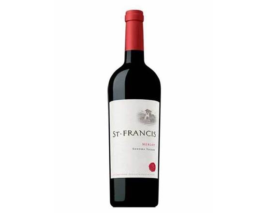 Order St. Francis, Sonoma County Merlot · 750 mL food online from House Of Wine store, New Rochelle on bringmethat.com