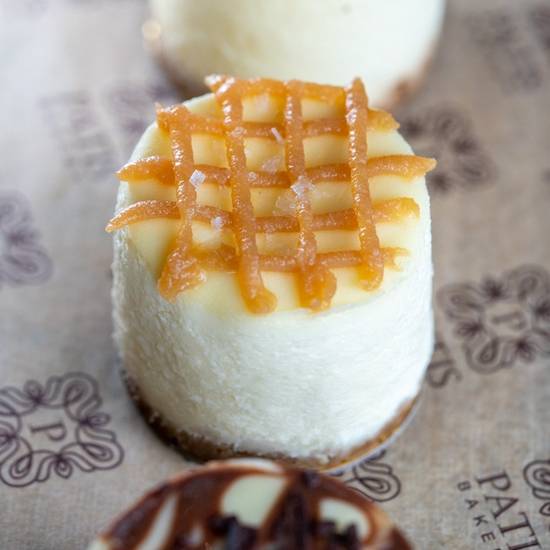 Order Salted Caramel Cheese Cake Mini food online from Patis Bakery store, Teaneck on bringmethat.com