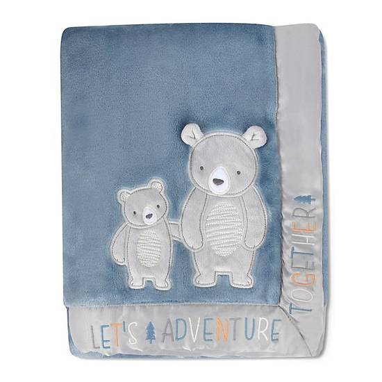 Order Wendy Bellissimo™ Best Friend Bears Adventure Plush Blanket in Blue food online from Bed Bath & Beyond store, Lancaster on bringmethat.com