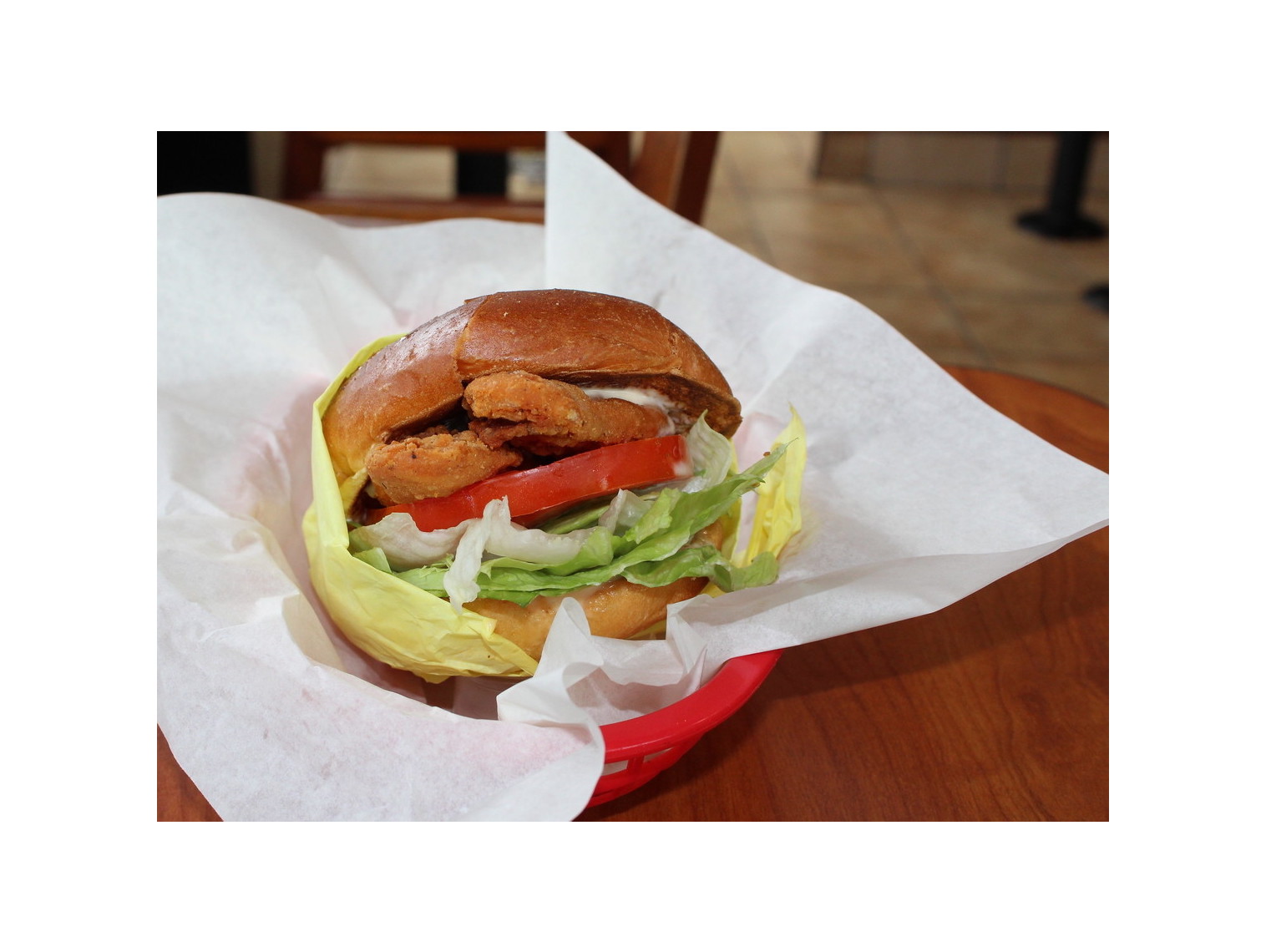 Order Crispy Chicken Sandwich food online from Norm Famous Burgers store, Whittier on bringmethat.com