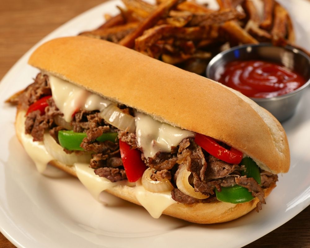 Order Philly Cheese Steak food online from Burger And Shakes store, Roosevelt on bringmethat.com