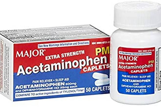 Order Acetaminophen PM - Extra Strength - 500mg/25mg  food online from East Cooper Family Pharmacy store, Mt Pleasant on bringmethat.com