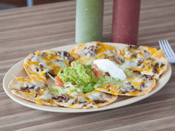 Order Nachos - NO Meat food online from El Famous Burrito store, Glendale Heights on bringmethat.com