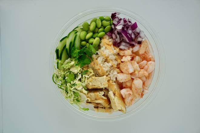 Order Chicken & Shrimp Bowl food online from Koibito Poke store, Chandler on bringmethat.com