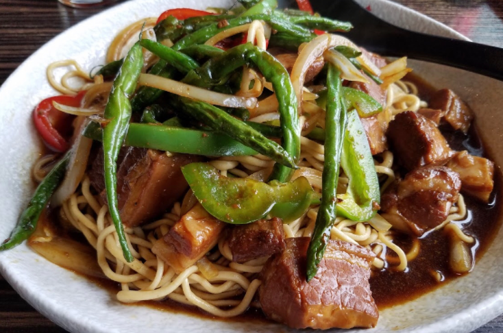 Order String Bean and Pork Belly Fried Noodles food online from Magic Noodle store, Saint Paul on bringmethat.com