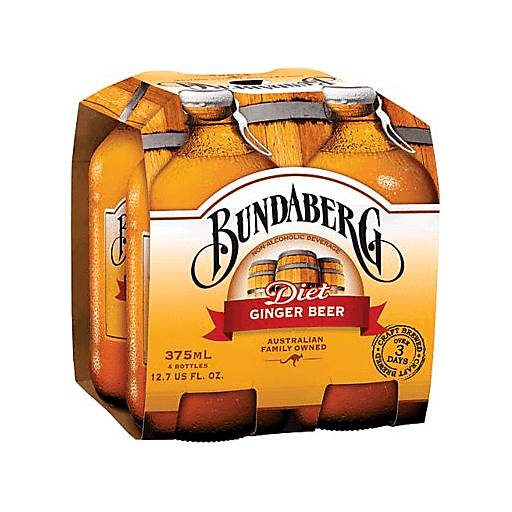 Order Bundaberg Diet Ginger Beer (4PK 375 ML) 93170 food online from BevMo! store, Milpitas on bringmethat.com