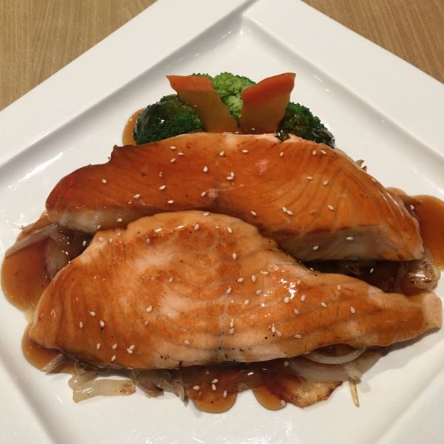 Order Salmon Teriyaki food online from Sakura store, State College on bringmethat.com