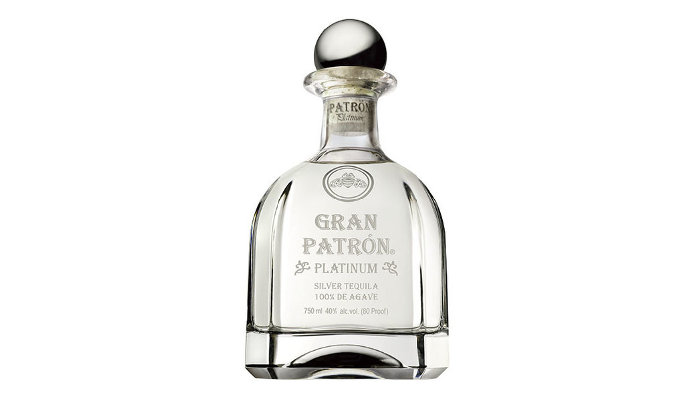 Order Gran Patron Platinum Silver Tequila 750mL food online from Oak Knoll Liquor store, Santa Maria on bringmethat.com