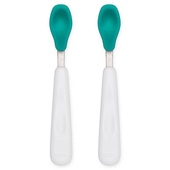 Order OXO Tot® Feeding Spoons in Teal (Set of 2) food online from Bed Bath & Beyond store, Lancaster on bringmethat.com