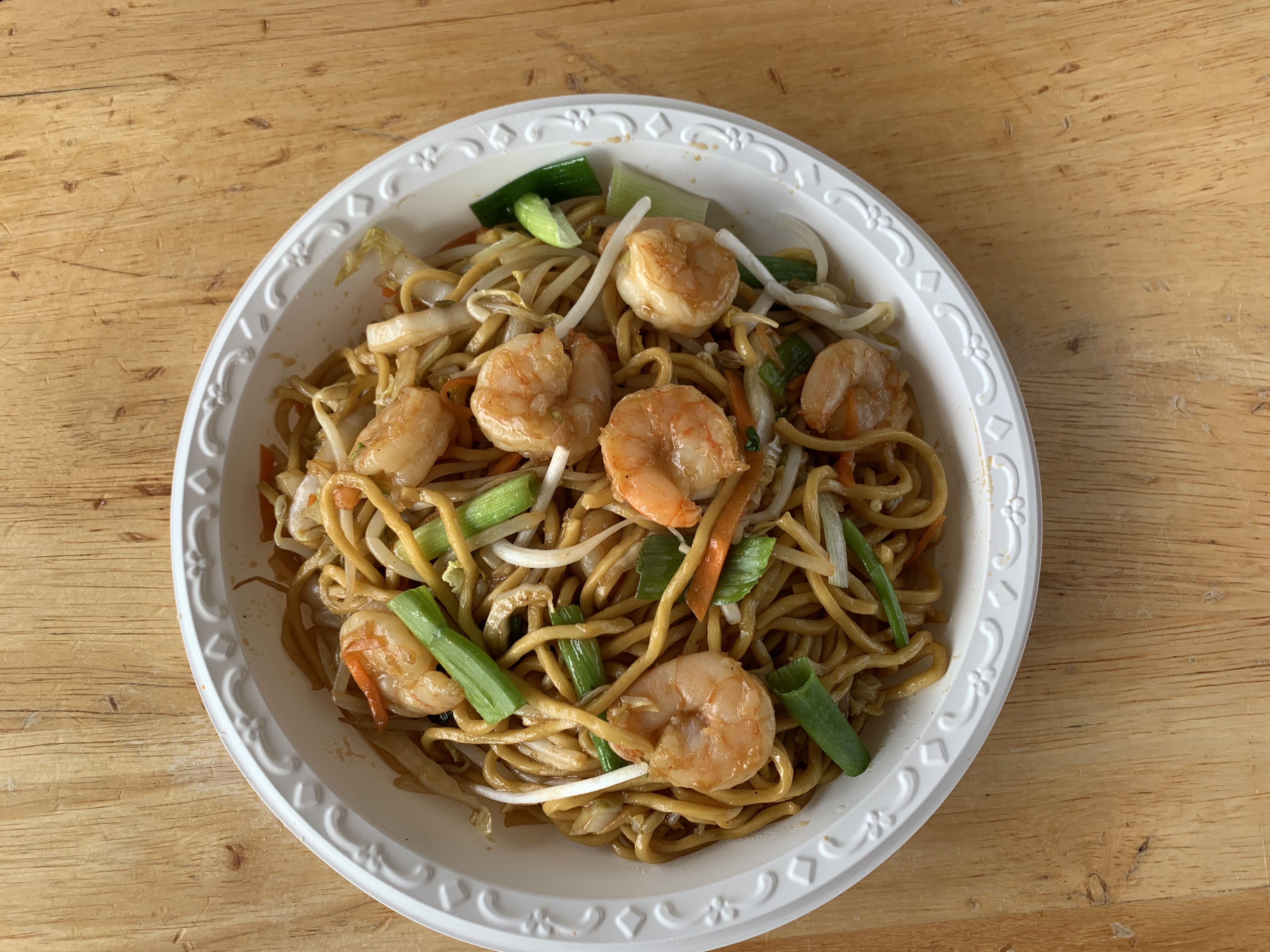 Order 41. Shrimp lo Mein Dinner food online from Shanghai Garden store, East Patchogue on bringmethat.com