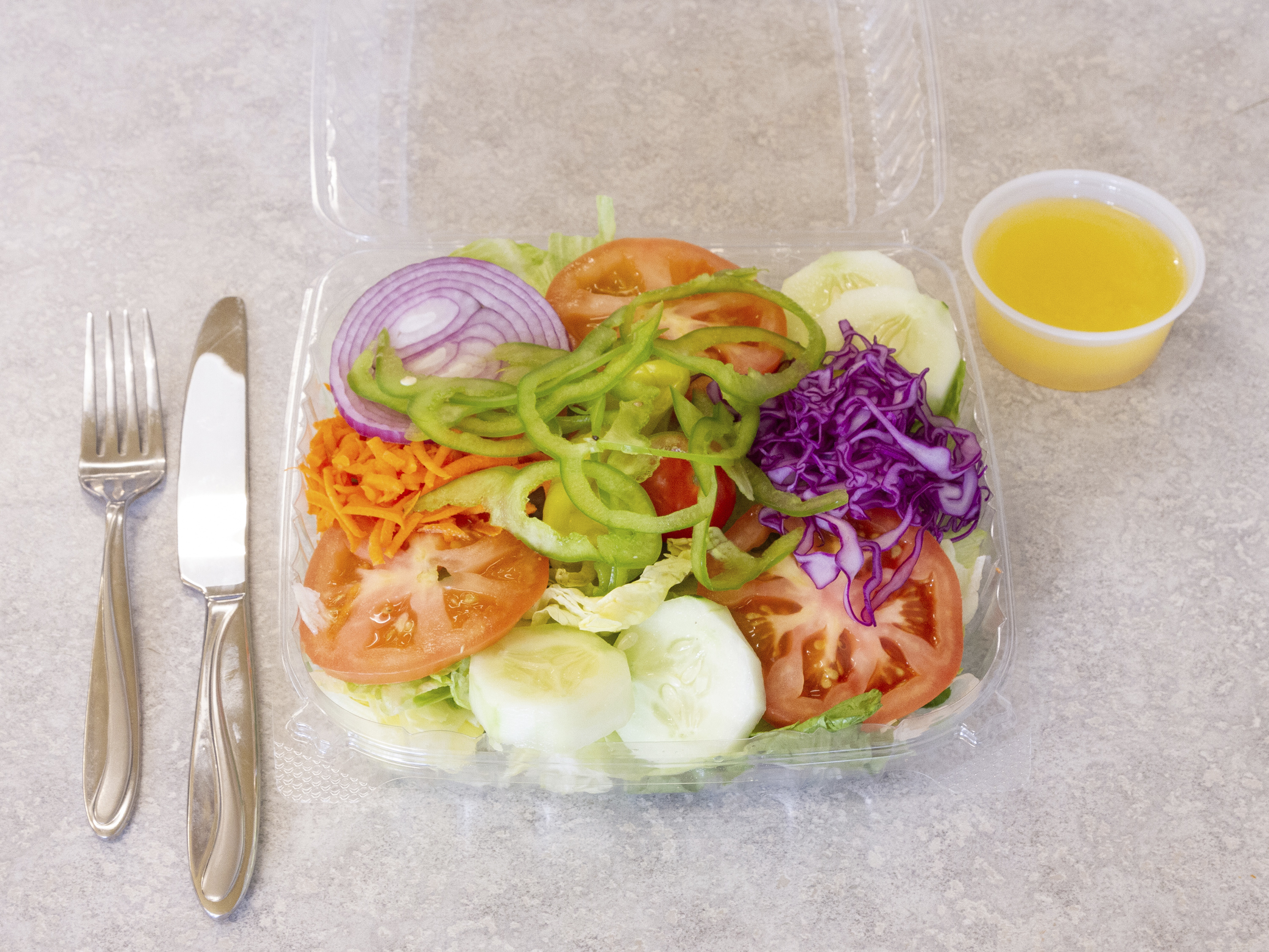 Order Garden Salad Tray food online from Napoli Pizzeria store, Quincy on bringmethat.com