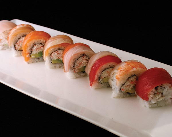 Order Rainbow Special Roll food online from Sushi Lover store, Belmont on bringmethat.com