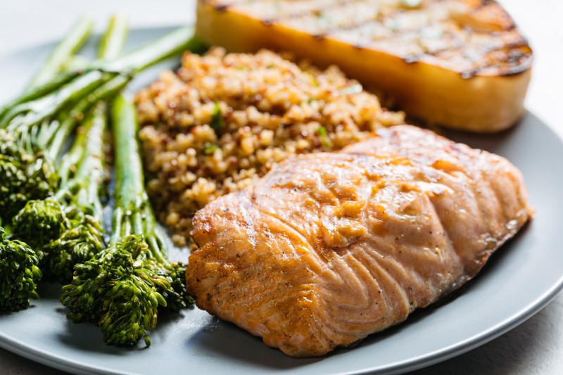 Order Grilled Sustainable Salmon food online from Urban Plates store, Irvine on bringmethat.com