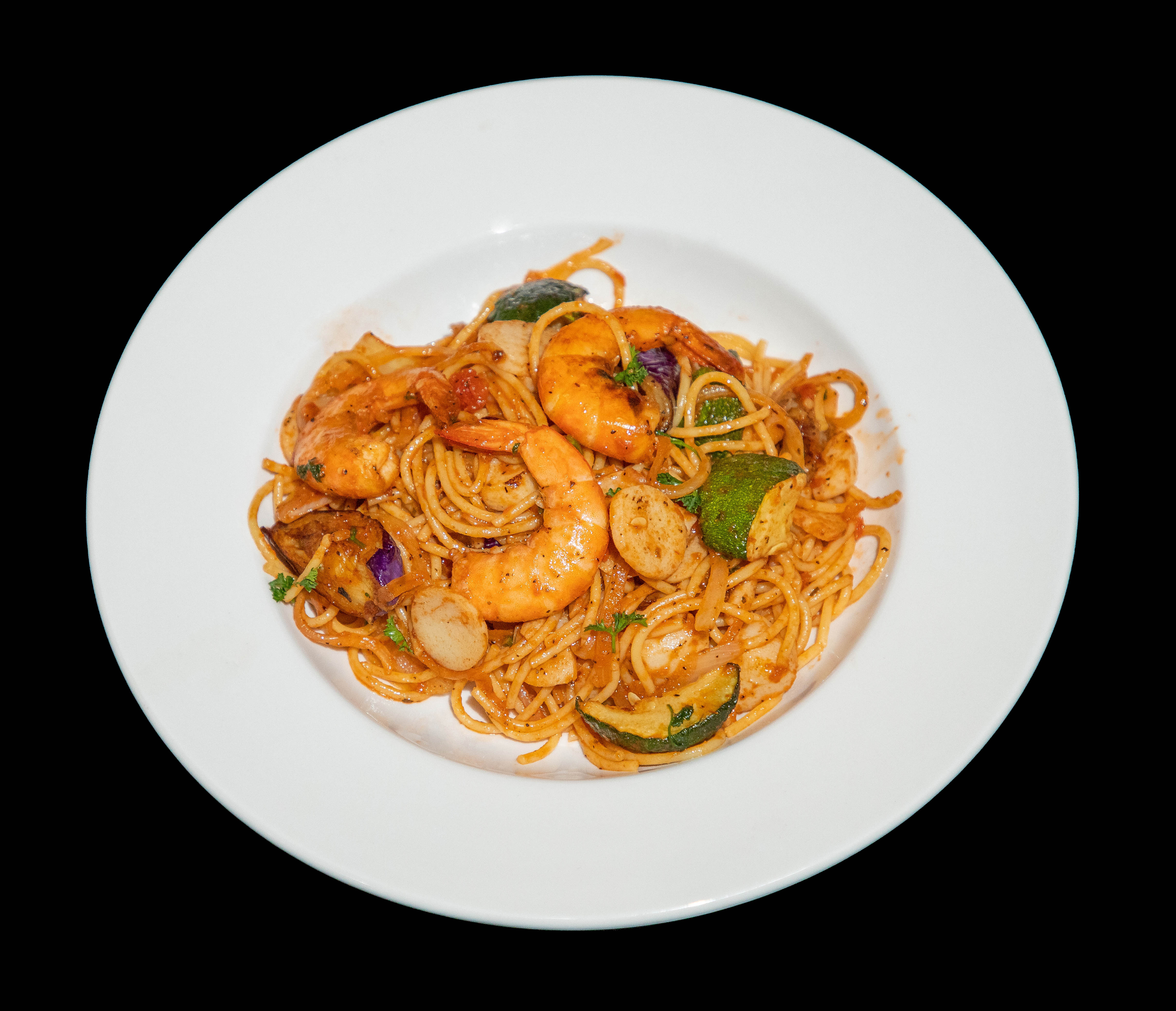 Order 51. Tomato Spaghetti food online from Kissaten Restaurant store, Indianapolis on bringmethat.com