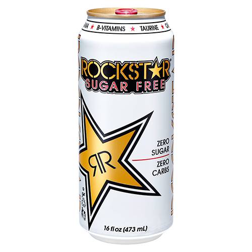Order Rockstar Energy Sugar Free - 16 oz Can/Single food online from Bottle Shop & Spirits store, Los Alamitos on bringmethat.com
