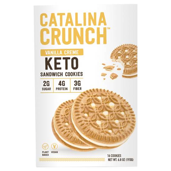 Order Catalina Crunch Vanilla Creme Sandwich Cookie 6.8oz food online from Everyday Needs by Gopuff store, Boston on bringmethat.com