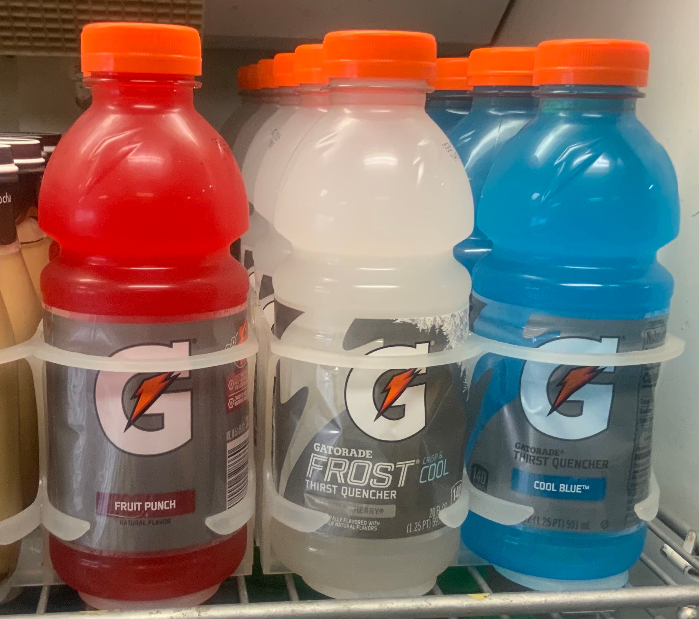 Order Gatorade - 20 oz Assorted flavors food online from Whatinthe Sam Hills Brick Oven Pizza store, Wilkes-Barre on bringmethat.com