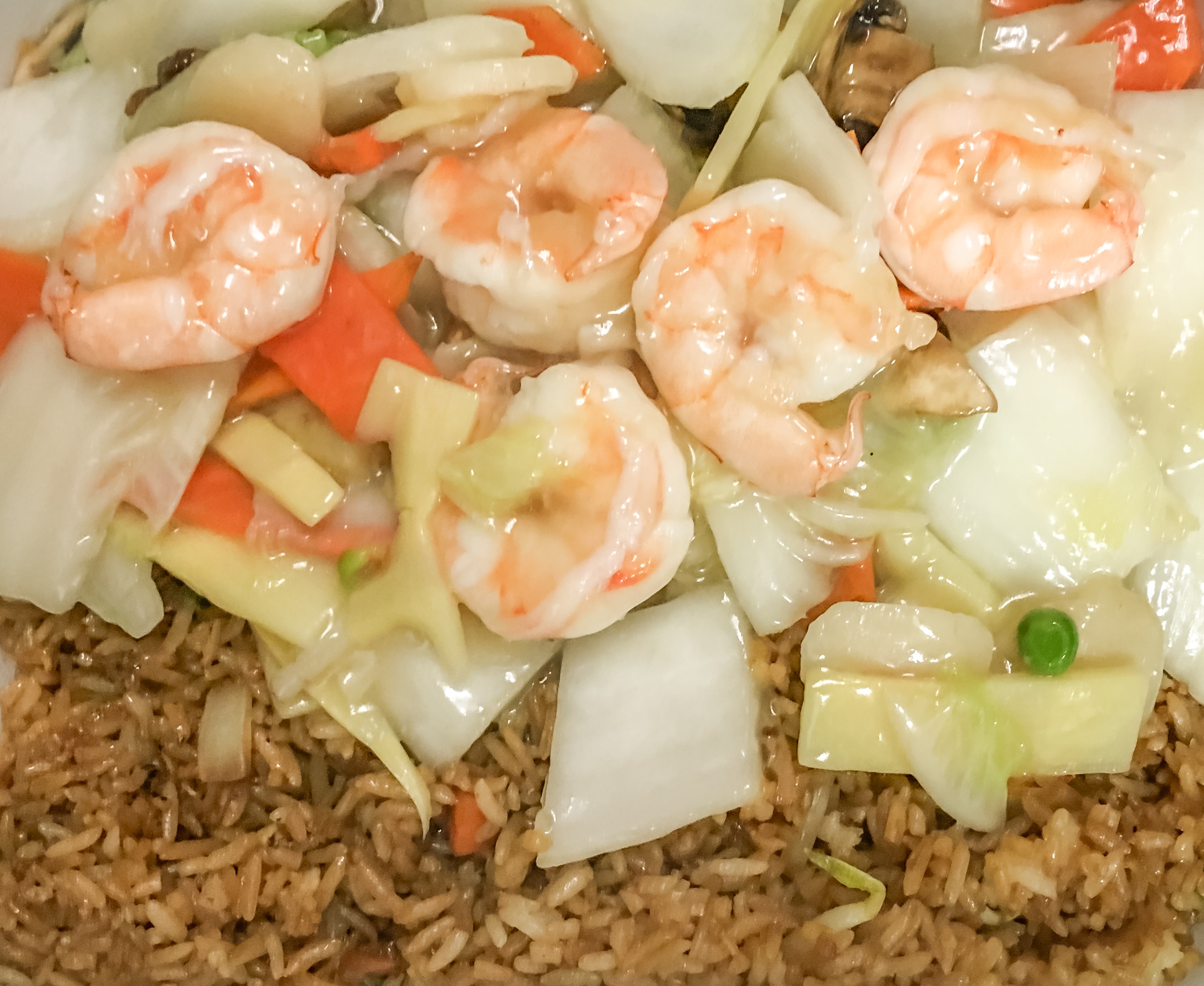Order Shrimp with Chinese Vegetable Combo Plate food online from China House store, South Lyon on bringmethat.com
