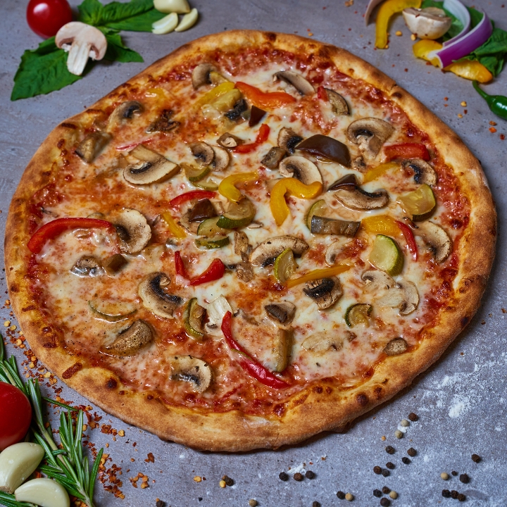 Order Veggie Pizza food online from The Bella Ciao store, Charlotte on bringmethat.com