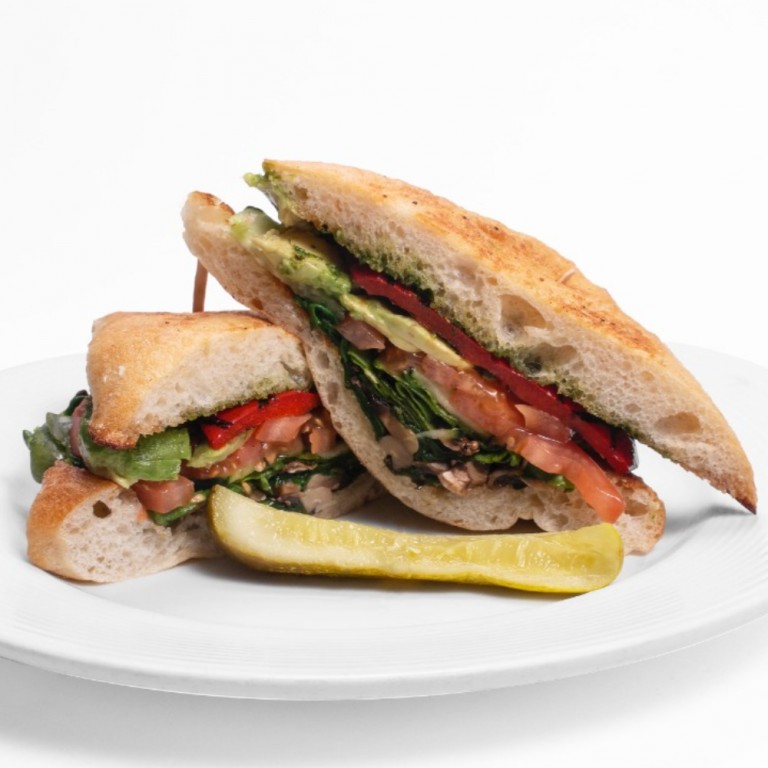 Order Vegetarian Panini Sandwich  food online from Horseless Carriage store, North Hills on bringmethat.com