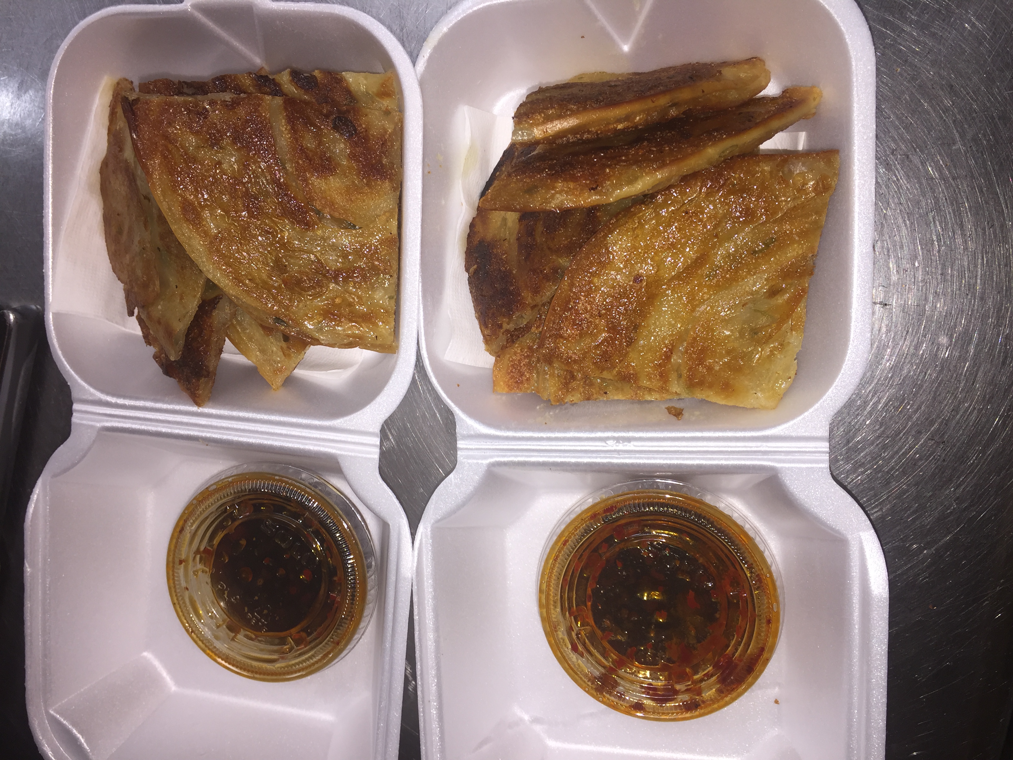 Order 8. One Scallion Pancake food online from Heelok Asian Fusion store, Lumberton on bringmethat.com